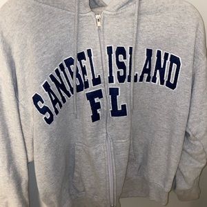 Sanibel island Florida zip up hoodie